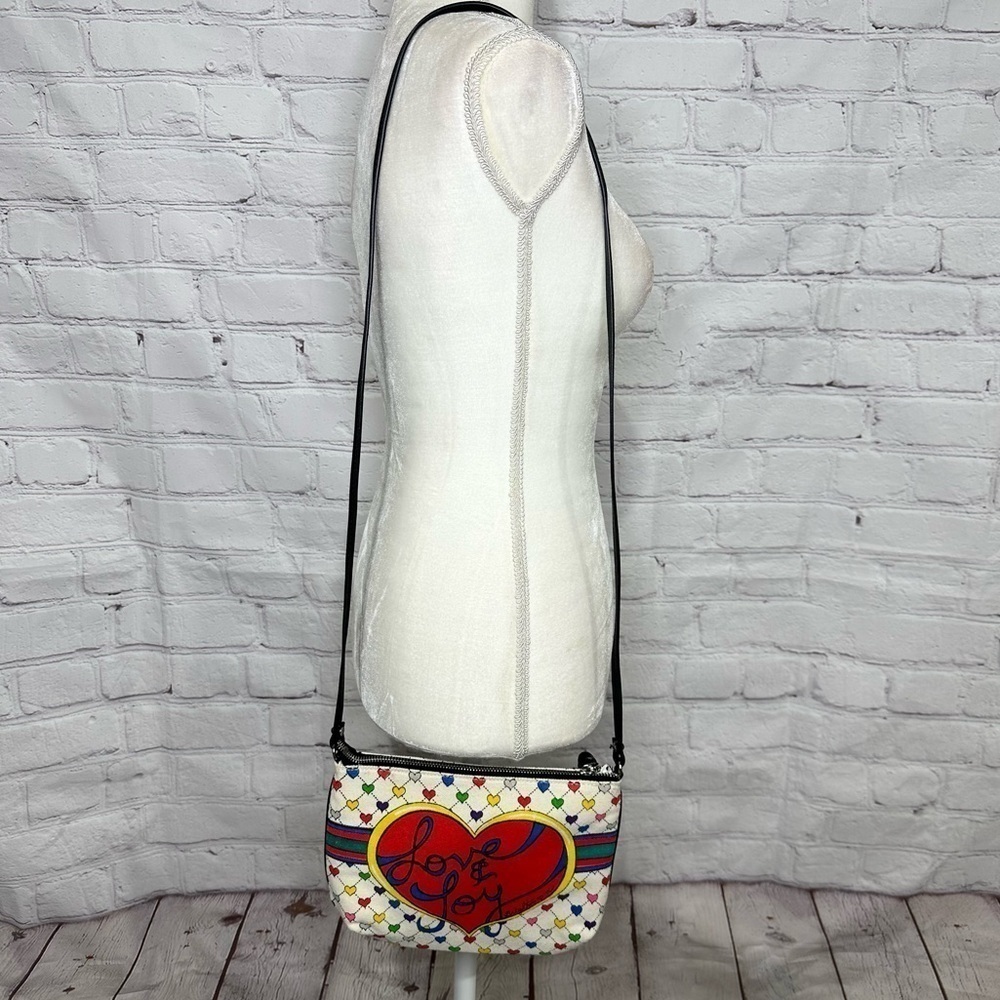 Brighton Love & Joy canvas crossbody purse - Picture 9 of 16